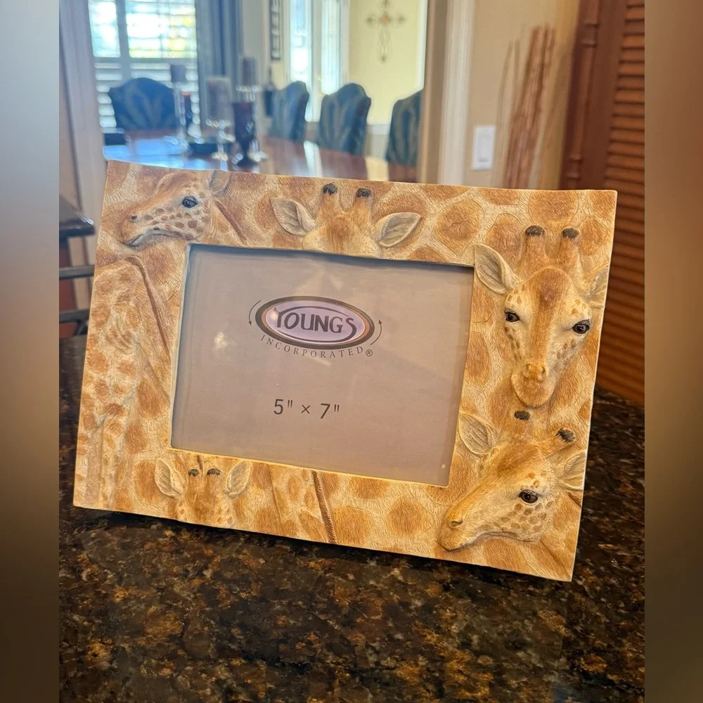 Vintage Young's Giraffe Picture Frame